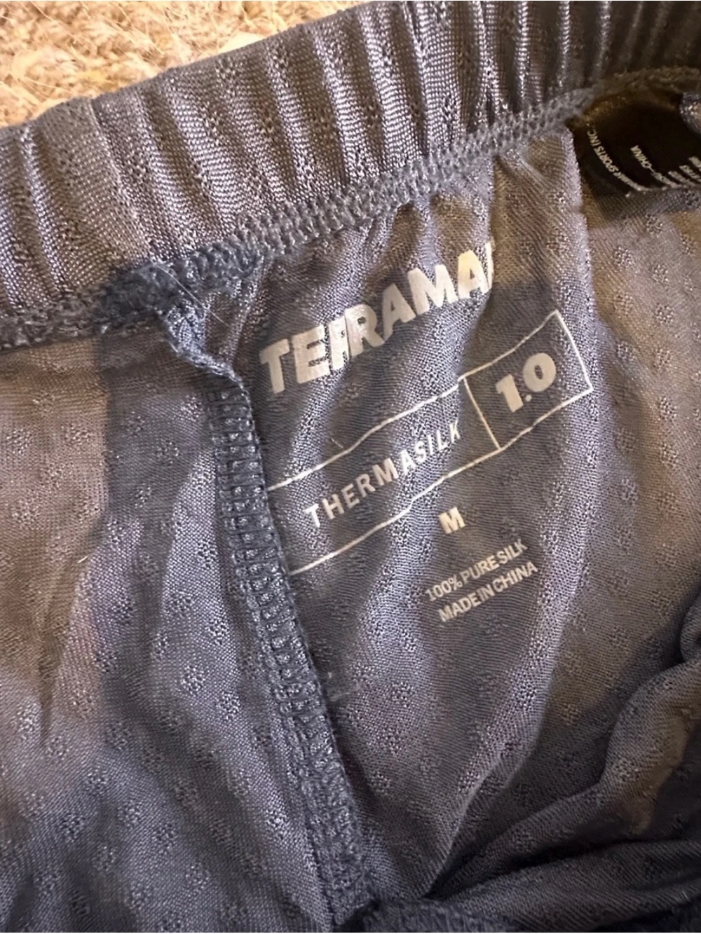 Sheer Blue Thermal Leggings - Picture 3 of 4